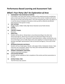 An Exploration of Area