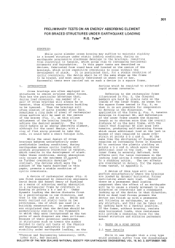 201 PRELIMINARY TESTS ON AN ENERGY ABSORBING