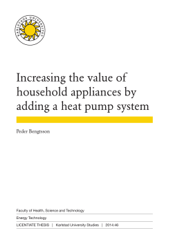 Increasing the value of household appliances by