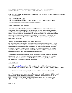 beat the law "how to get diplomatic immunity"