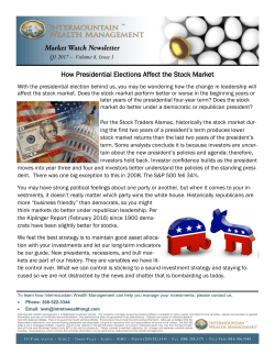 1st Quarter 2017 Newsletter