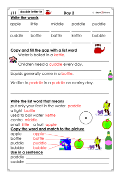 J11 Day 2 Write the words Copy and fill the gap with a list word