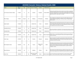 2008 - Arizona Coalition to End Sexual and Domestic Violence