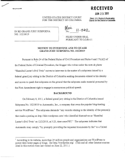 pdfMotion to Quash Subpoena no. 10218019, as filed