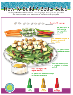 Build A Better Salad Bar
