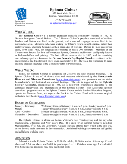 Historic Site - Ephrata Cloister