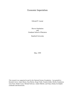 Economic Imperialism