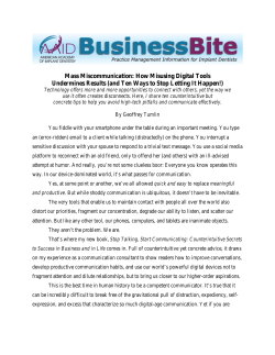 Mass Miscommunication and 10 Tips to Avoid It