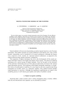 Print the abstract - Archives of Acoustics