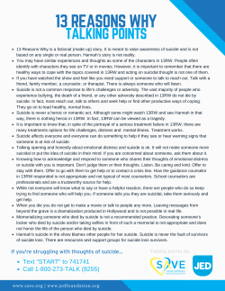 13 Reasons Why Talking Points