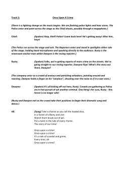 Track 3: Once Upon A Crime (There is a lighting change as the