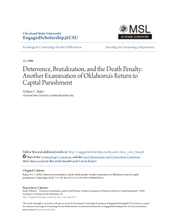 Deterrence, Brutalization, and the Death Penalty: Another