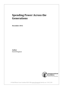 Spending Power Across the Generations