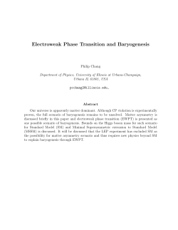 Electroweak Phase Transition and Baryogenesis