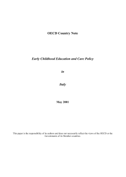 OECD Country Note Early Childhood Education and