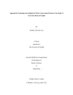 Appropriate Technology and Adoption of Water