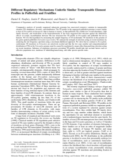 Different Regulatory Mechanisms Underlie Similar Transposable