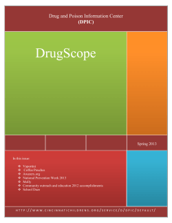DrugScope - Cincinnati Children`s Hospital