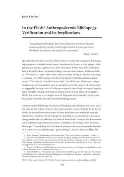 this PDF file - RBM: A Journal of Rare Books, Manuscripts