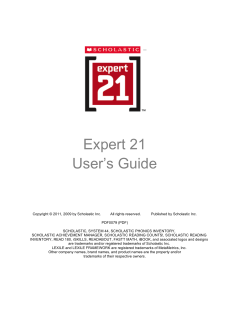 Expert 21 User`s Guide