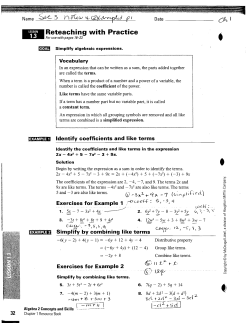 - - Reteaching with Practice