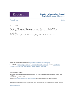 Doing Sustainable Trauma Research