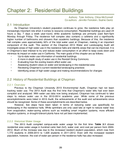 Chapter 2: Residential Buildings