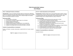 3rd Grade Math Syllabi Units 9-12