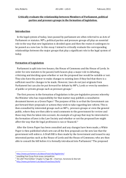 LAS-6- MPS, POLITICAL PARTIES AND PRESSURE GROUPS