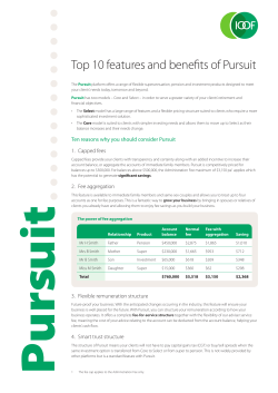Top 10 features and benefits of Pursuit
