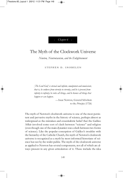 The Myth of the Clockwork Universe