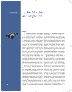 Factor Mobility and Migration - Social Science Computing Cooperative