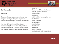 The Vietnam Era Welcome! These mini