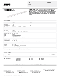 UnderLine Edge Spec Sheet