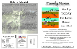 Hulk vs. Nehemiah - Garden Ridge Church of Christ