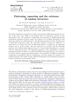 Flattening, squeezing and the existence of random attractors