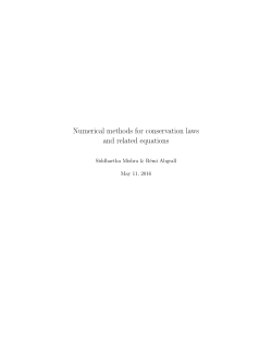 Numerical methods for conservation laws and related equations