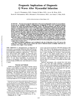 Q Waves After Myocardial Infarction