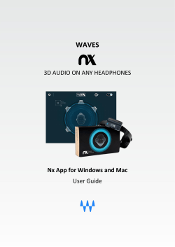 Waves Nx for Windows and Mac