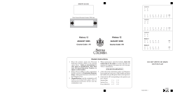 History 12 AUGUST 2005 AUGUST 2005