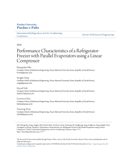 Performance Characteristics of a Refrigerator