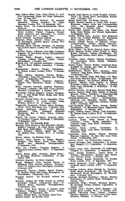 6346 THE LONDON GAZETTE, 11 NOVEMBER, 1955
