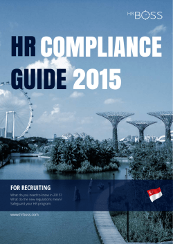 Singapore HR Compliance Guide For Recruiting 2015