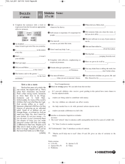 inglês - Colégio Objetivo Pirassununga