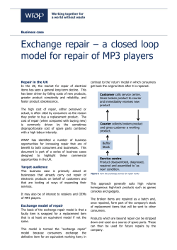 exchange repair - MP3 players