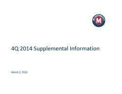 4Q 2014 Supplemental Information