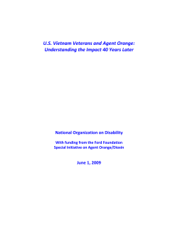 US Vietnam Veterans and Agent Orange: Understanding the Impact