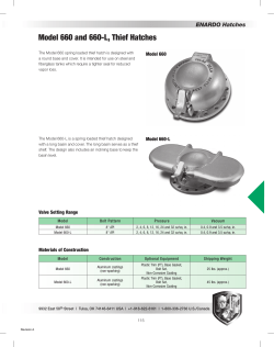 Model 660 and 660-L, Thief Hatches