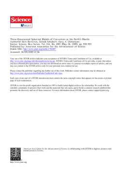 Three-Dimensional Spherical Models of Convection in the Earth`s