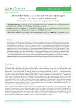 Chlorinated Pyridazin-3-(2H)-ones as Novel Anti